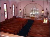 Picture of inside church.